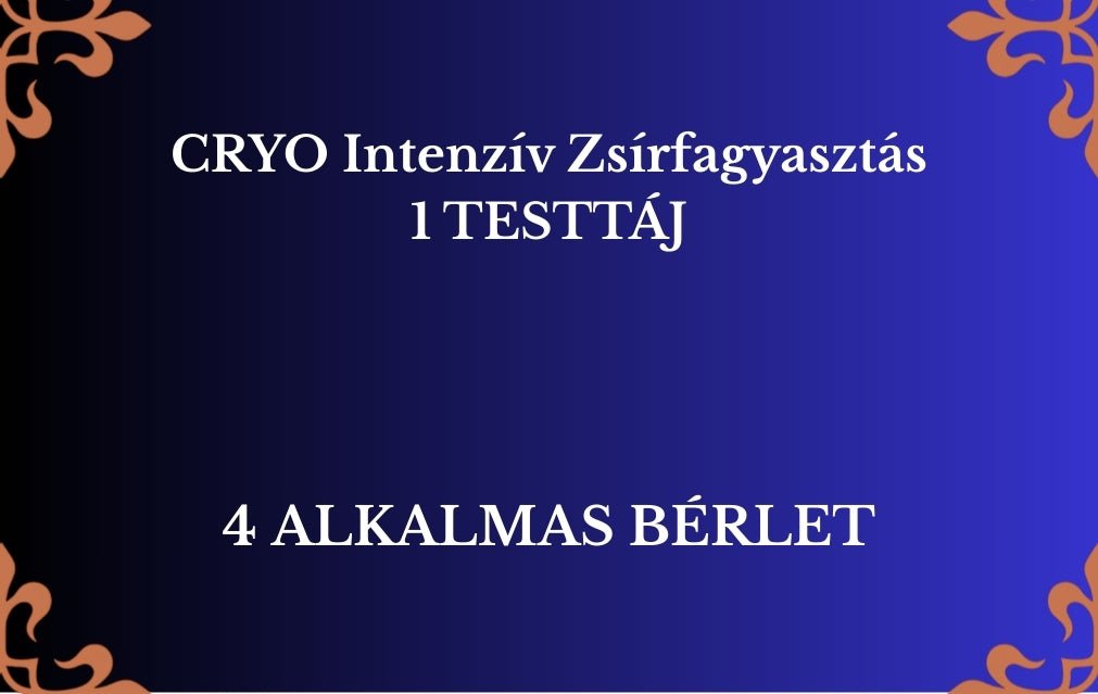 CRYO Intenzív Zsírfagyasztás - HATALMAS AKCIÓVAL! - BUDALUX SALON