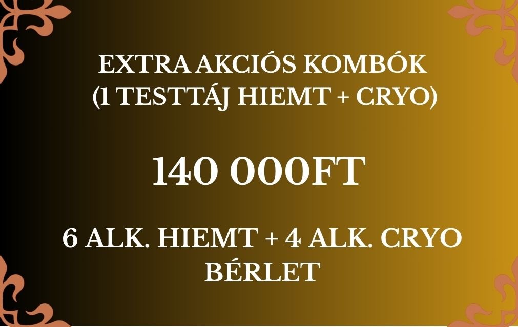 Extra Akciós Kombók (Hiemt + Cryo) - HATALMAS AKCIÓVAL! - BUDALUX SALON