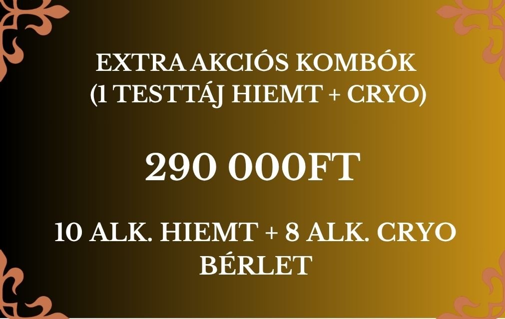 Extra Akciós Kombók (Hiemt + Cryo) - HATALMAS AKCIÓVAL! - BUDALUX SALON