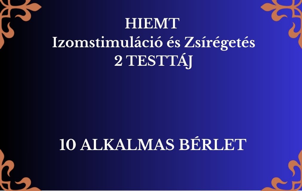 HIEMT Izomstimuláció és Zsírégetés - HATALMAS AKCIÓVAL! - BUDALUX SALON